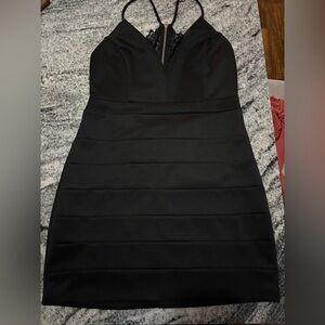 Emerald Sundae Black Mini Dress